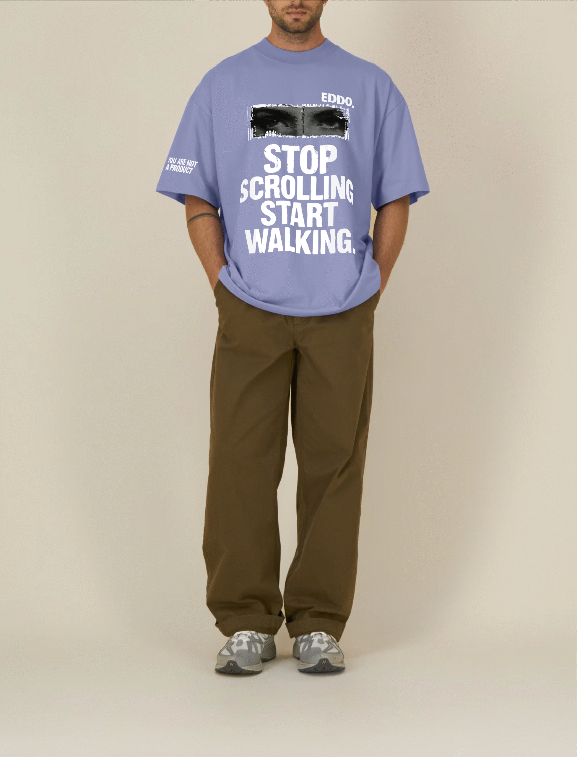 m stop scrolling violet priekis