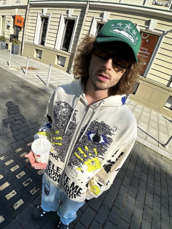 UNISEX Džemperis DELETE ME NATURAL RAW