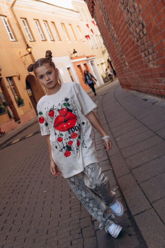 UNISEX vaikiški marškinėliai LIPS